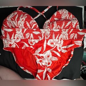 NWT Time and Tru Vibrant Orange Bikini Set